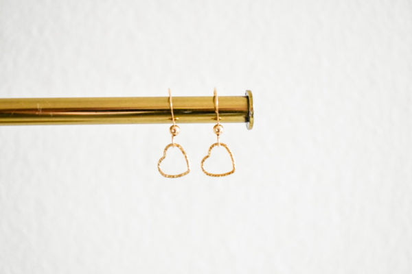 boucles d'oreilles coeur