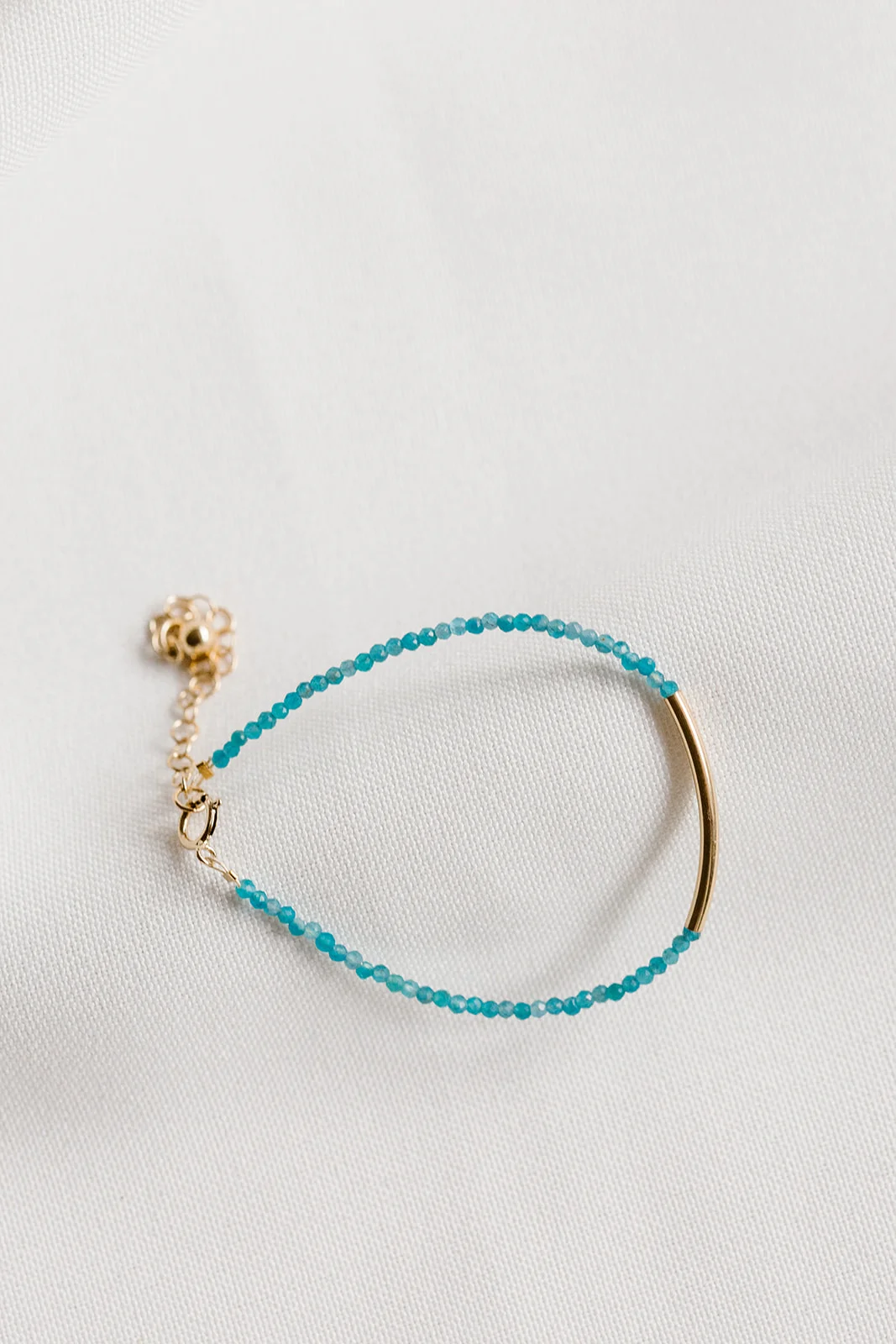 bracelet perles bleues