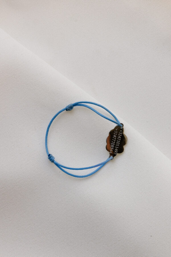 Bracelet enfants "Help Me" -  Nuage argent