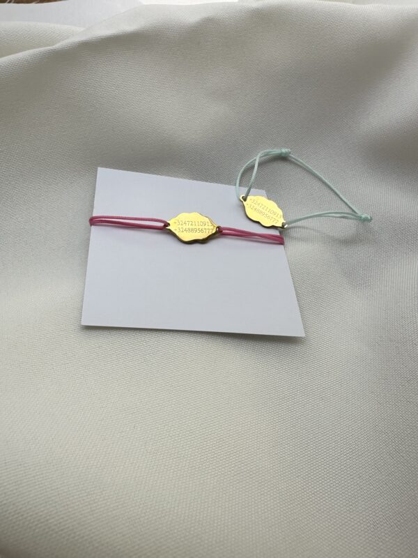 Bracelet enfants "Help Me" -  Nuage doré