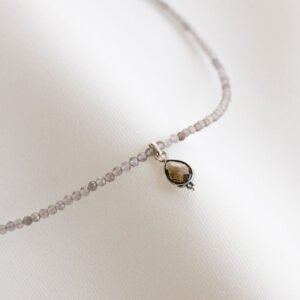 Collier Quartz Fumé