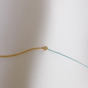 Bracelet Osmose doré vert sauge