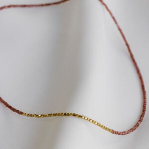 Collier sautoir Grenat