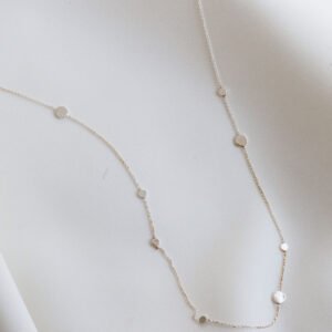 Sautoir Pastilles Argent