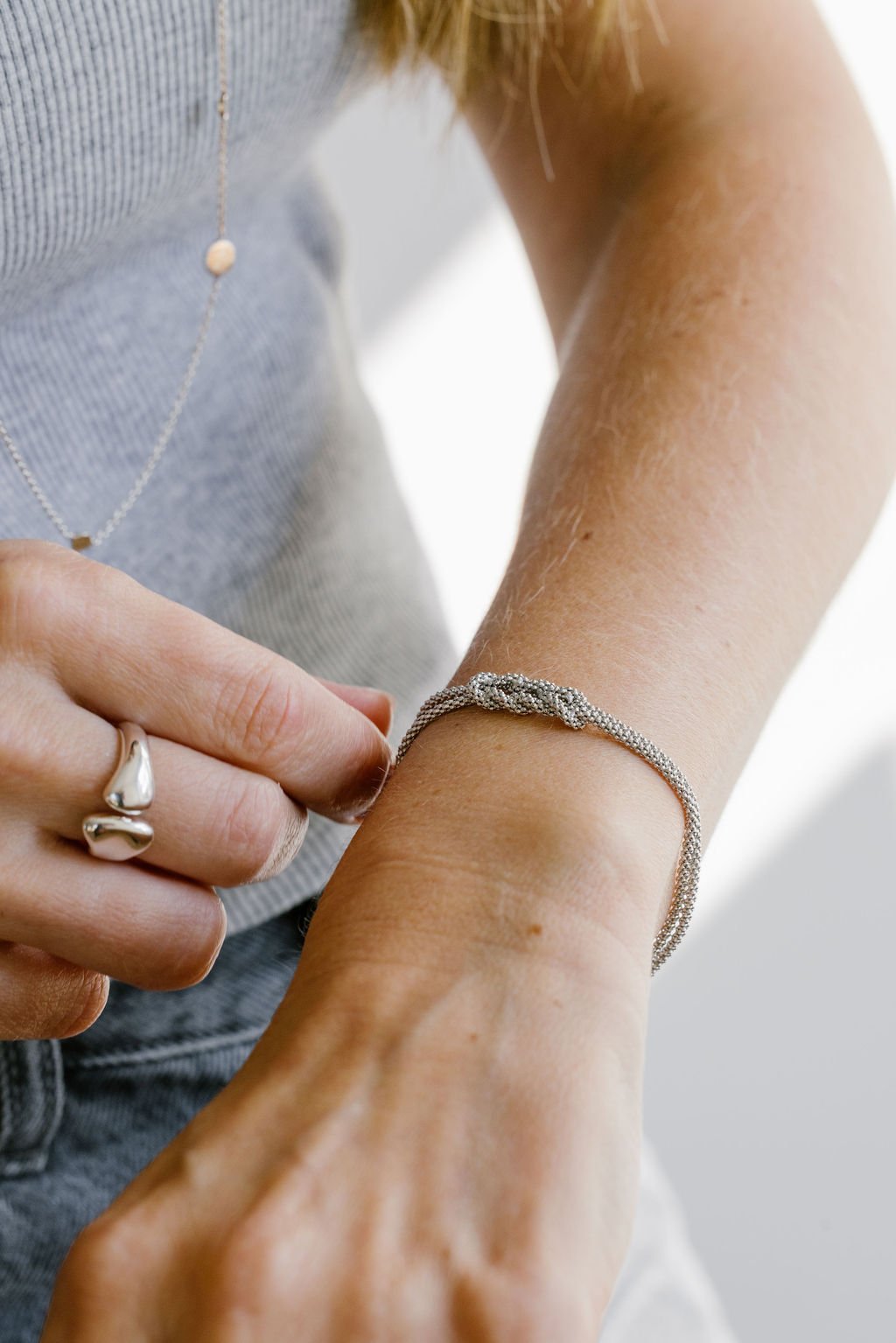 Bague Cuddle Me ajustable argent – Image 2