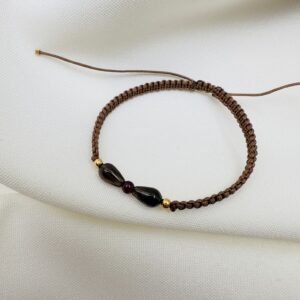 Bracelet Tressé chocolat