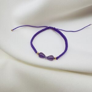 Bracelet Tressé violet
