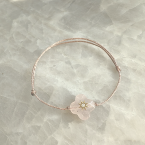 Bracelet Enfants Fleur Quartz Rose