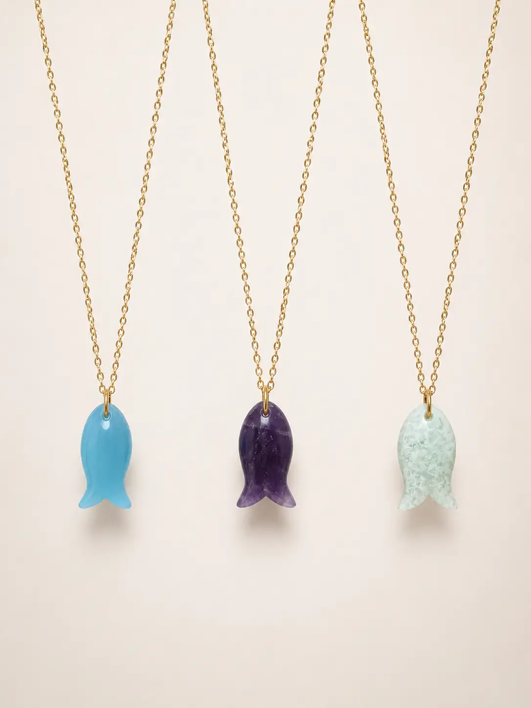 Collier Sunkissed poisson bleu – Image 3