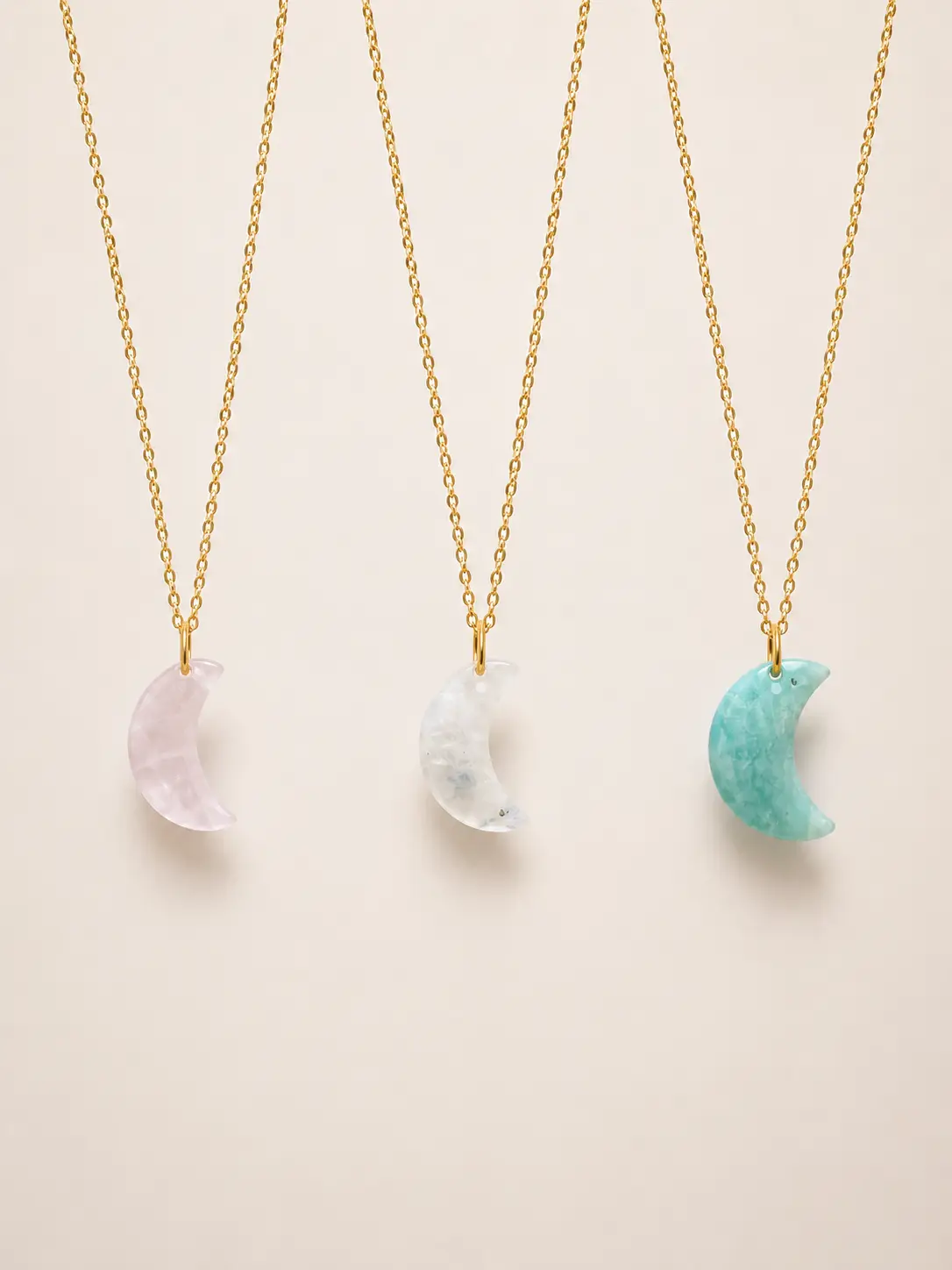 Collier Sunkissed lune rose – Image 4