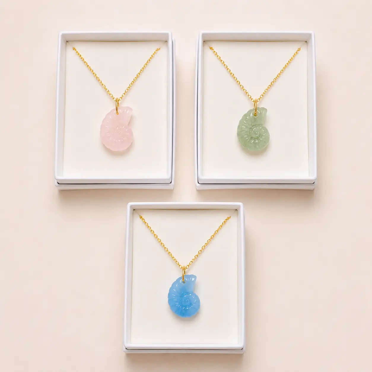 Collier Sunkissed gros coquillage rose clair – Image 2