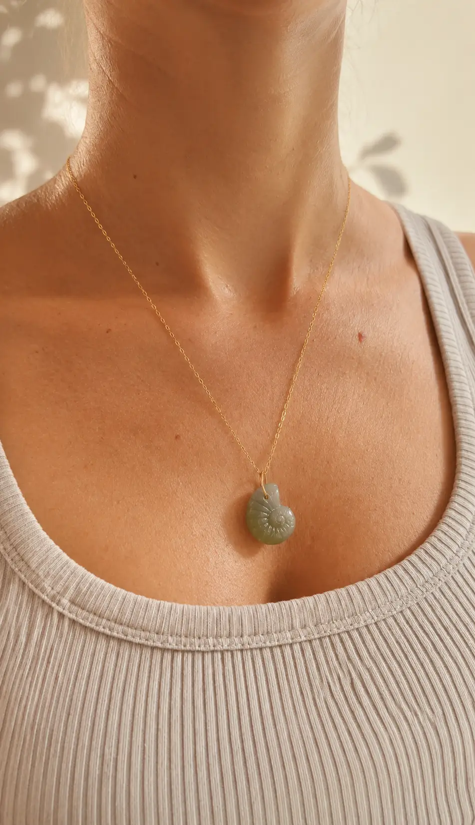 Collier Sunkissed gros coquillage vert – Image 3