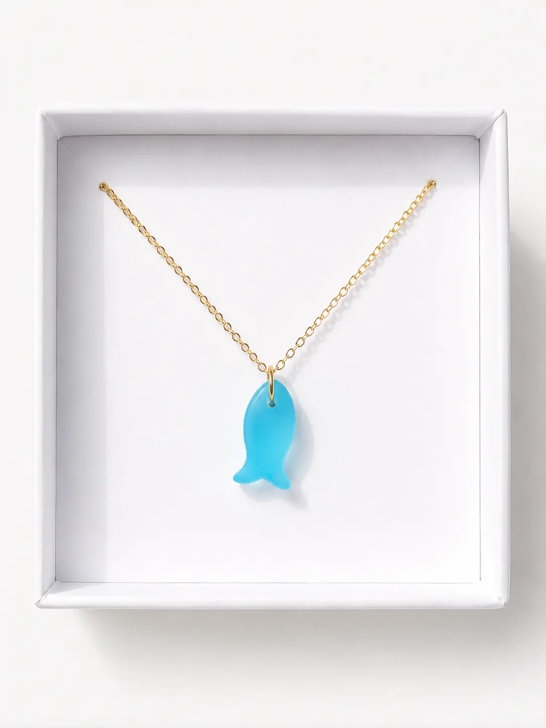 Collier Sunkissed poisson bleu