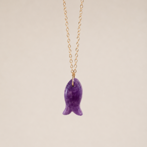 Collier Sunkissed poisson mauve