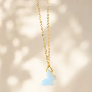 Collier Sunkissed papillon turquoise