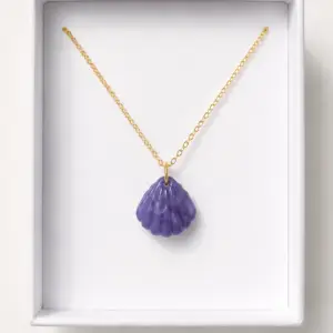 Collier Sunkissed petit coquillage mauve